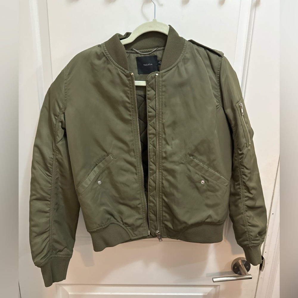 Olive Green Bomber Jacket